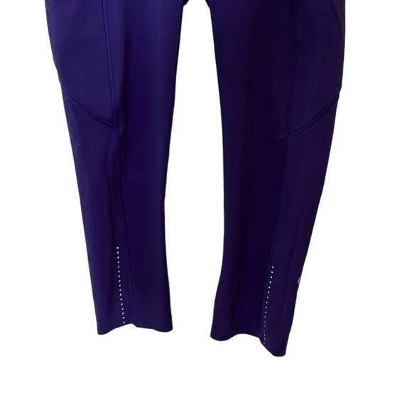 Lululemon Fast & Free Crop II *Nulux 19" -Stony Grape- Size 4 - Picture 9 of 13